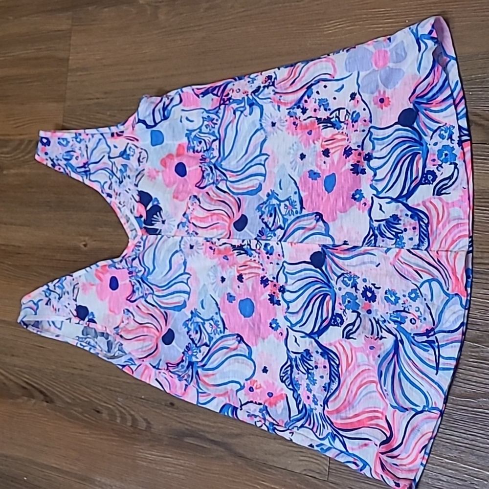 Lilly Pulitzer Pink and Blue Swirl Top used good condition zise XS - Picture 6 of 7